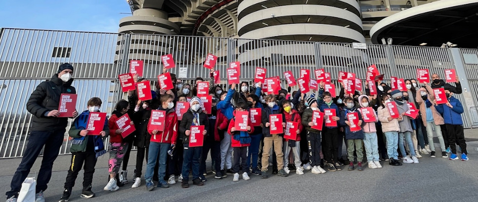 [SHOW RACISM THE RED CARD AT SAN SIRO]