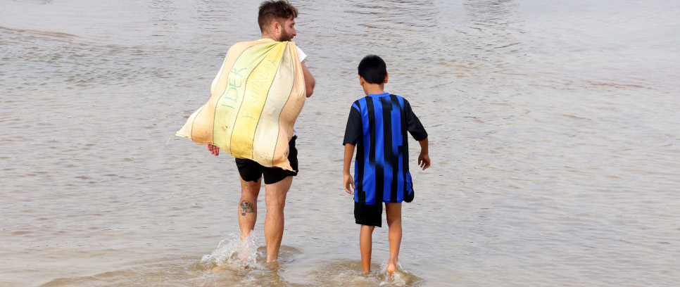 [Inter Campus, allenamento sul fiume in Colombia]